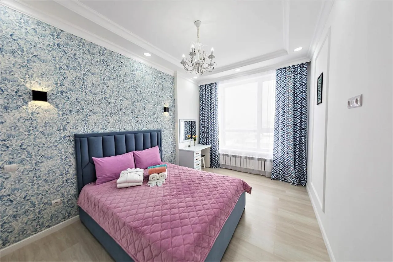 В Apple City Квартира С Своим Двором Akmola Appartamento